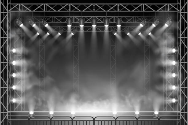コンサートのシーン - ステージ点のイラスト素材／クリップアート素材／マンガ素材／アイコン素材