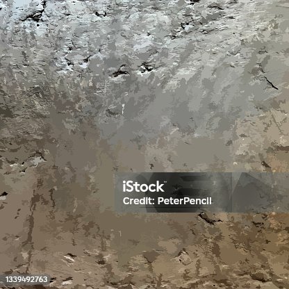 istock Concrete Cement Wall Floor Grunge Texture. Black Dusty Scratchy Pattern. Abstract Grainy Background. Vector Design Artwork. Textured Effect. Crack. 1339492763