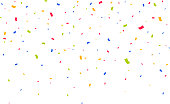 istock Confetti background. Party confetti pieces 1370922552