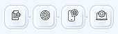 istock Configuratiom set icon. Online help, computer setup, file setup. Fixing concept. Neomorphism style. Vector line icon for Business and Advertising 1393830354