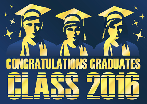 Congratulations graduates class of 2016 poster