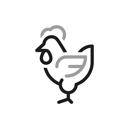 Contact us line icons. Contact Us web icons in line style. Ringing rooster icon. Editable vector stroke. Vector Illustration.