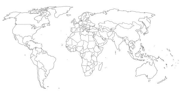 58 335 world map outline stock photos pictures royalty free images istock