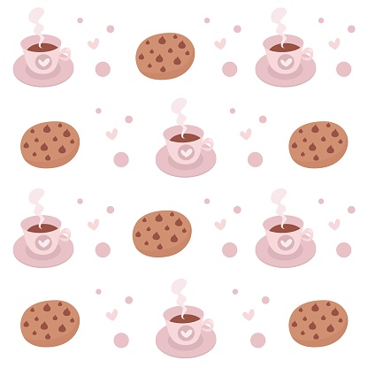 Cookies and coffee illustration