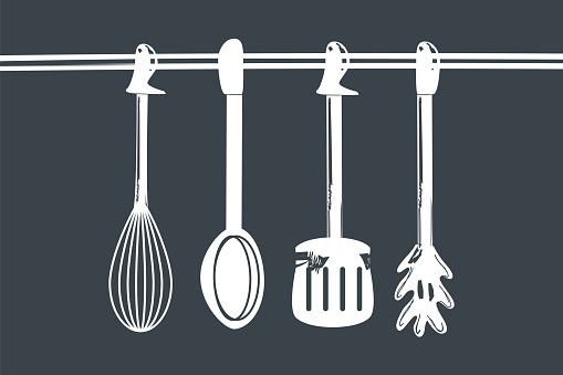 cooking hanging cutlery