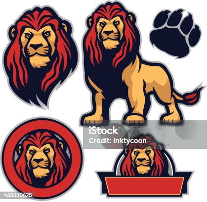 istock Cool pack lion 465530625