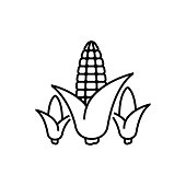 istock Corn Farm line icon 1399947242
