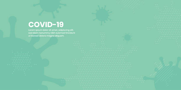 柯洛納病毒科維德-19抽象平面背景 - 2019冠狀病毒病 幅插畫檔、美工圖案、卡通及圖標