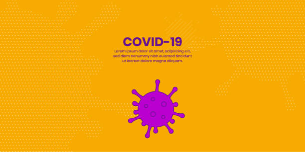 virus corona covid-19 latar belakang datar abstrak - konsep konsep & topik ilustrasi stok