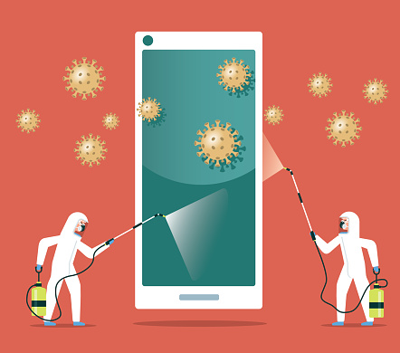 Coronavirus prevention clean your phone