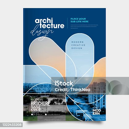 istock Corporate Book Cover Design Template in A4 1322433208