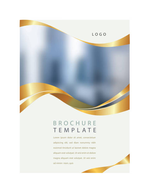 corporate brochure corporate brochure design  template award drawings stock illustrations