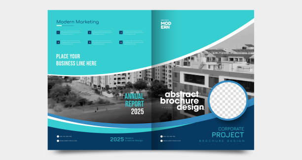 Corporate Business brochure template vector art illustration