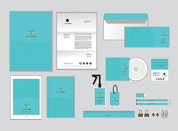 corporate identity template set Q corporate identity template for your business includes CD Cover, Business Card, folder, ruler, Envelope and Letter Head Designs Q business cards and stationery stock illustrations