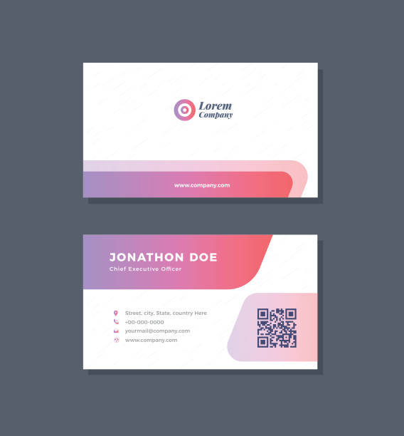 Corporate Professional Business Card Design | Visiting Card | Personal Contact Card Design Business card for marketing & finance. All types of multi-purpose business can be use these business card. pile of credit cards stock illustrations