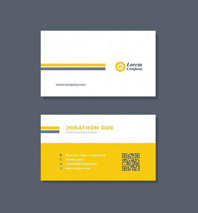 Corporate Professional Business Card Design | Visiting Card | Personal Contact Card Design