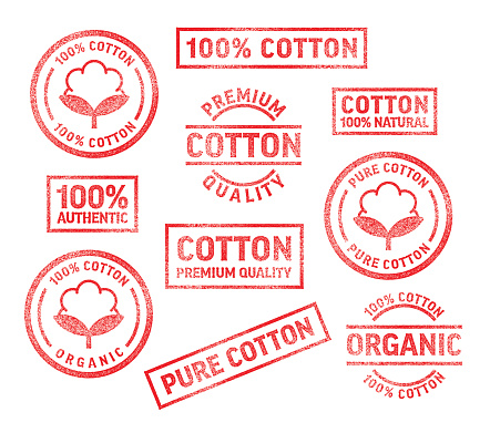 Cotton Fabric Clothing Label Quilting Rubber Stamps