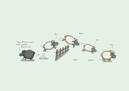 Counting Sheep Jumping