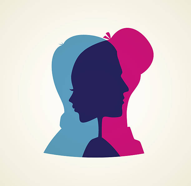 illustrazioni stock, clip art, cartoni animati e icone di tendenza di silhouette di coppia - couple kiss