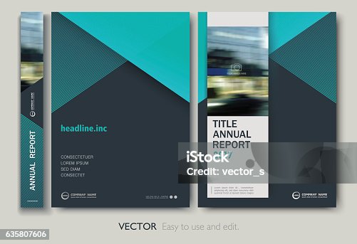 istock Cover design annnual report, flyer, presentation, brochure. 635807606