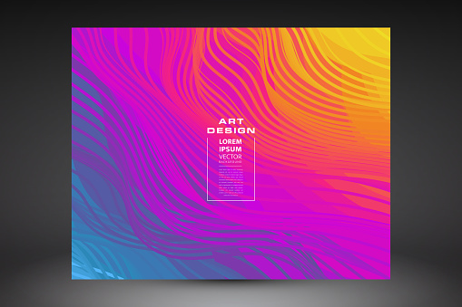 Cover design template with color gradients. Abstract background. Modern pattern.