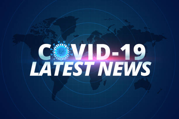 stockillustraties, clipart, cartoons en iconen met covid-19 coronavirus laatste nieuws en updates achtergrond - update