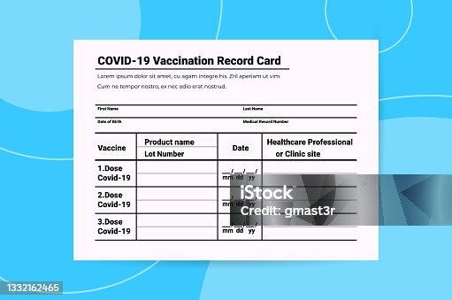 istock covid-19 vaccination record card global immunity passport risk free re-infection pcr certificate coronavirus immunity 1332162465