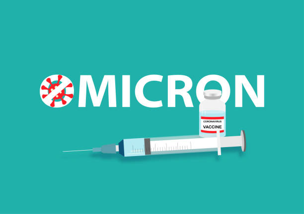 ilustrações de stock, clip art, desenhos animados e ícones de covid-19 vaccine against omicron covid-19 variant - omicron