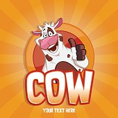 Cow mascot design