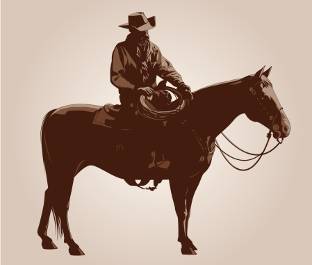 Cowboy on his horse