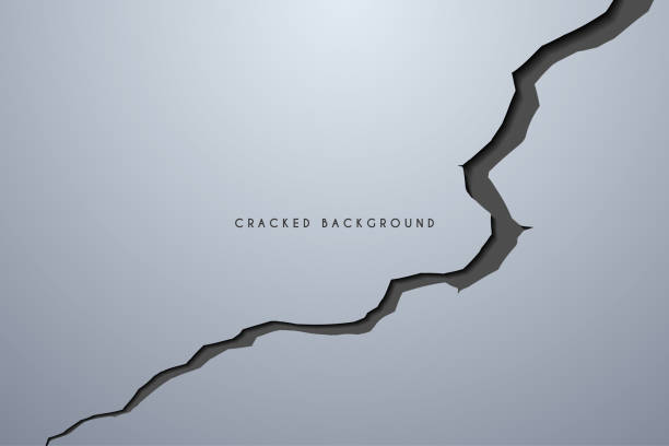 Cracked surface background Cracked surface background in vector cracked stock illustrations