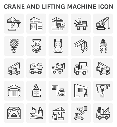 crane lifting icon