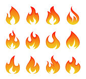 istock Creative Abstract Fire Logos 1201215274