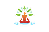 istock Creative Body Yoga Meditation Wellness icon, 929104232