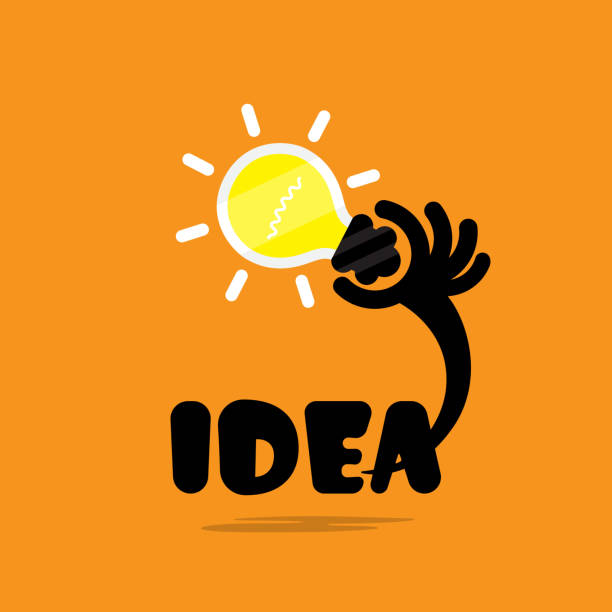 Creative bulb light idea,flat design.Concept of ideas inspiration,...