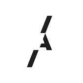 Logo, Letter A, Monogram, Triangle Shape, Branding