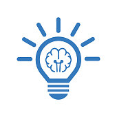 istock Creative, Smart Ideas Icon / blue vector 1257382919