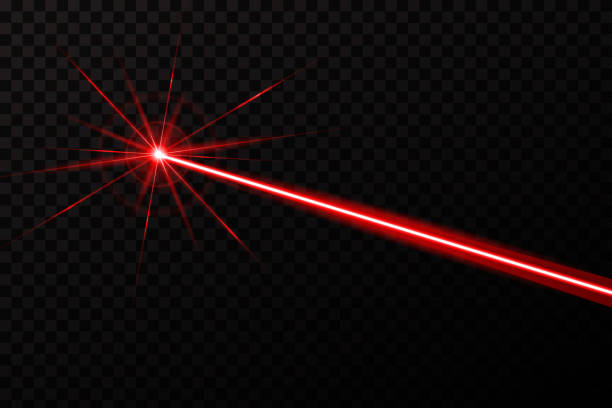 Creative vector illustration of laser security beam isolated on transparent background. Art design shine light ray. Abstract concept graphic element of glow target flash neon line Creative vector illustration of laser security beam isolated on transparent background. Art design shine light ray. Abstract concept graphic element of glow target flash neon line. laser stock illustrations