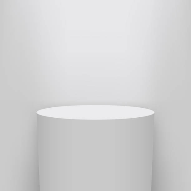 Creative vector illustration of museum pedestal, stage, 3d podium set isolated on transparent background. Art design blank template mockup. Abstract concept graphic element for product presentation Creative vector illustration of museum pedestal, stage, 3d podium set isolated on transparent background. Art design blank template mockup. Abstract concept graphic element for product presentation. pedestal stock illustrations