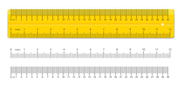 Creative vector illustration of realistic colorful rulers isolated on background. Art design measuring tool supplies. Abstract concept graphic element Creative vector illustration of realistic colorful rulers isolated on background. Art design measuring tool supplies. Abstract concept graphic element. centimeter ruler stock illustrations
