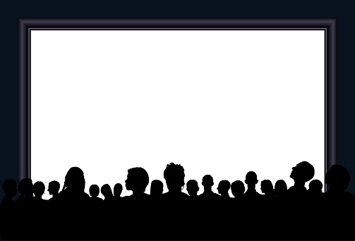 Crowd (People Are Complete and Moveable- Clipping Path Hides Legs)
