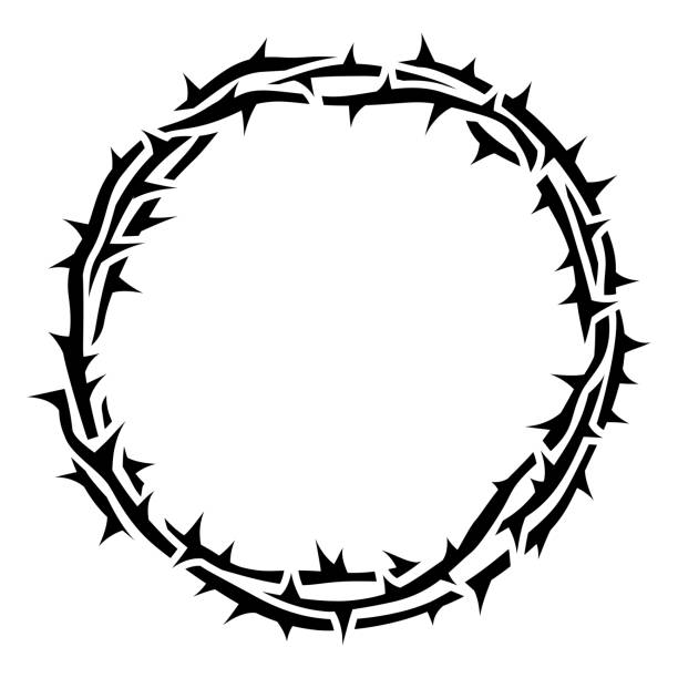 Crown of Thorns  good friday stock illustrations