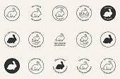 istock Cruelty Free Not Tested On Animals icons set 1309219833