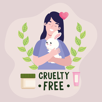 Cruelty free woman