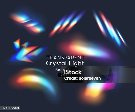 istock Crystal Rainbow Light Effects 1271519904