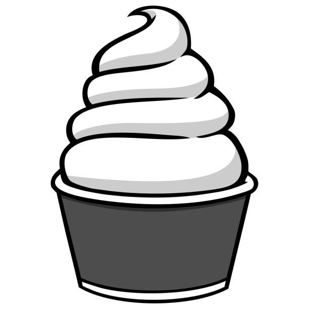 иллюстрация к кубку мороженого - ice cream cart cartoon stock illustrations...