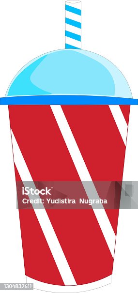 istock cup of supercooled icy Slushy 1304832611