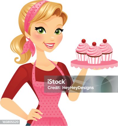 istock Cupcake Girl 165805520