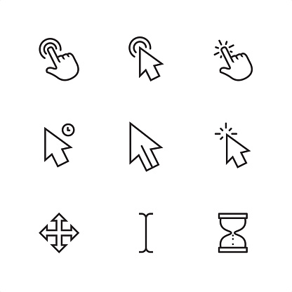 Cursor - Pixel Perfect outline icons
