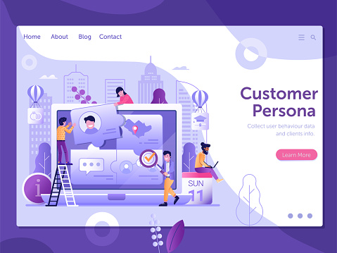 Customer Persona and User Behavior Web Banner